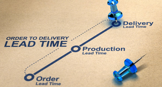 Order to delivery lead time on a paper