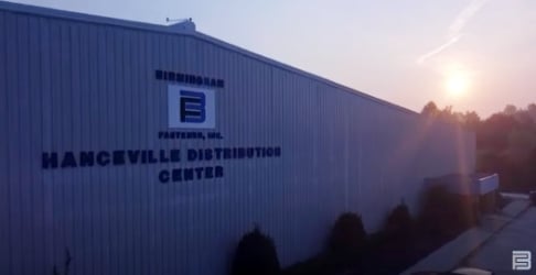 Hanceville Distribution Center at sunset