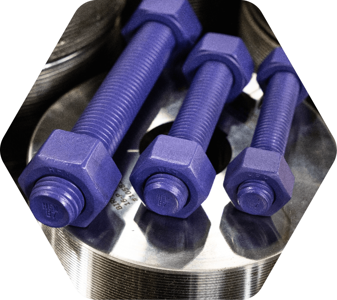 PROTINN purple bolts for better flange assembly