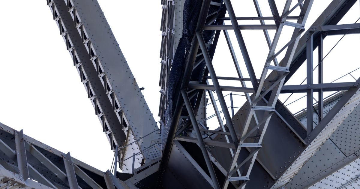 Structural steel bridge