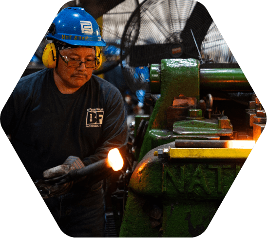 Man welding machinery